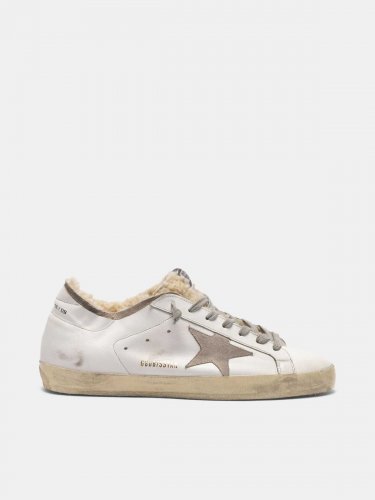 Super-Star sneakers with double structure in shearling