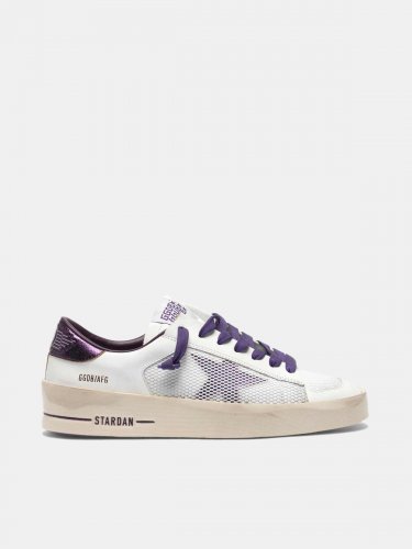 Stardan sneakers with star and heel tab in metallic purple