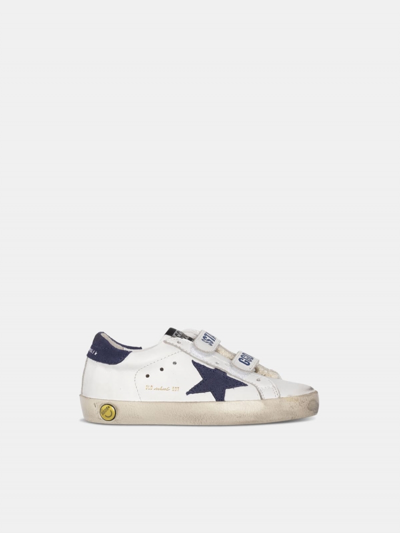 Old School sneakers with Velcro fastening and navy star