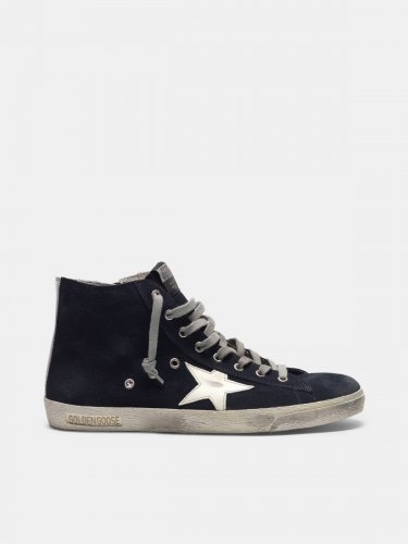 Francy sneakers in leather with leather star and heel tab
