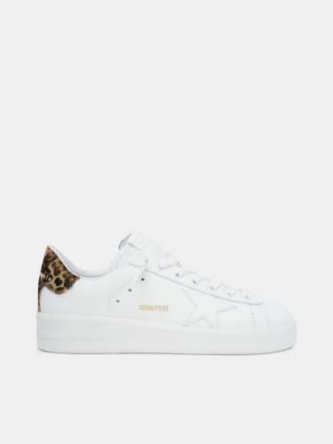 Women??s PURESTAR sneakers with leopard-print heel tab